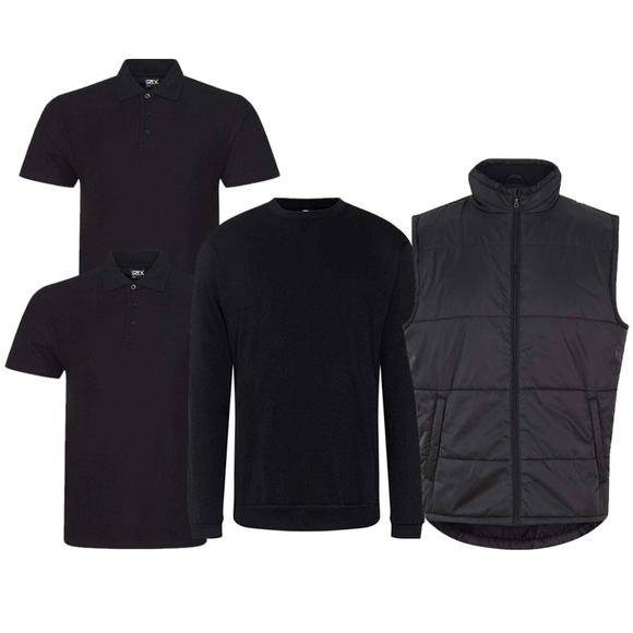 SAVER DEAL :: 2 x POLOS | 1 x SWEATSHIRT | 1 x PADDED BODYWARMER