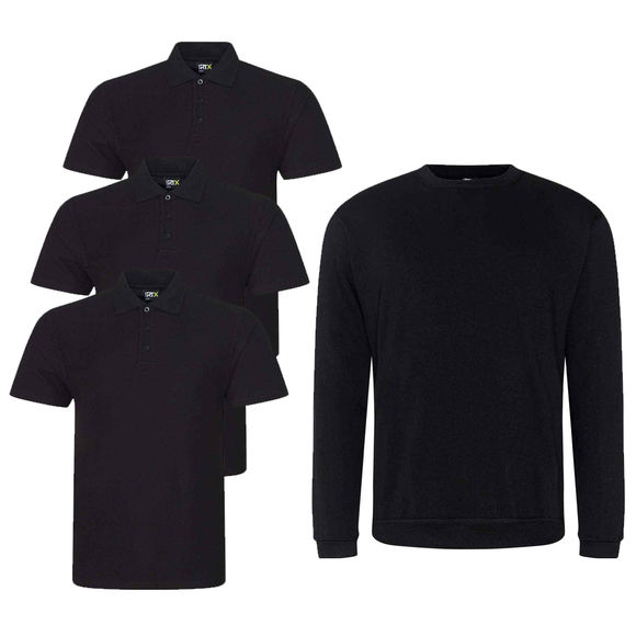 SAVER DEAL :: 3 x POLOS | 1 x SWEATSHIRT