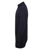 Zip Neck Knitted Sweater - Navy