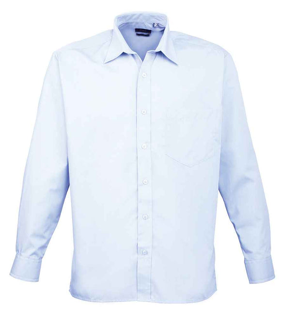 Long Sleeve Poplin Shirt - Light Blue