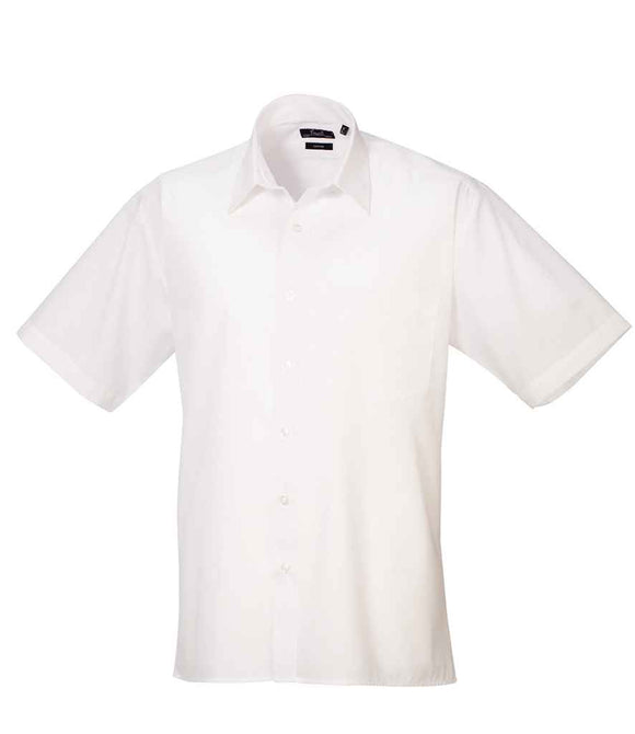 Short Sleeve Poplin Shirt - White