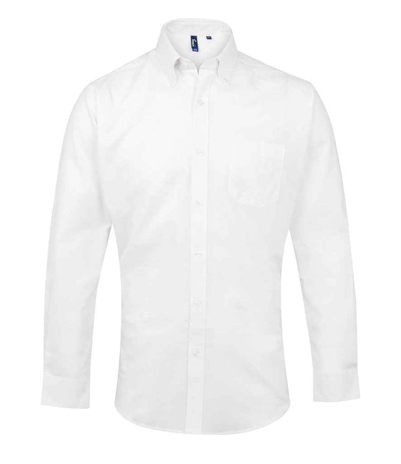 Long Sleeve Oxford Button Down Shirt - White