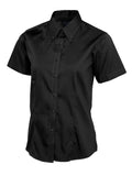 Ladies Short Sleeve Button-down Oxford Shirt