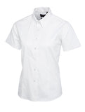 Ladies Short Sleeve Button-down Oxford Shirt