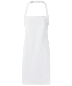 Bib Apron (no pocket) - WHITE